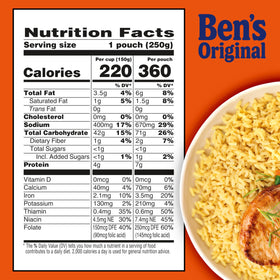 No trans fat or cholesterol in BEN'S ORIGINAL Ready Rice.