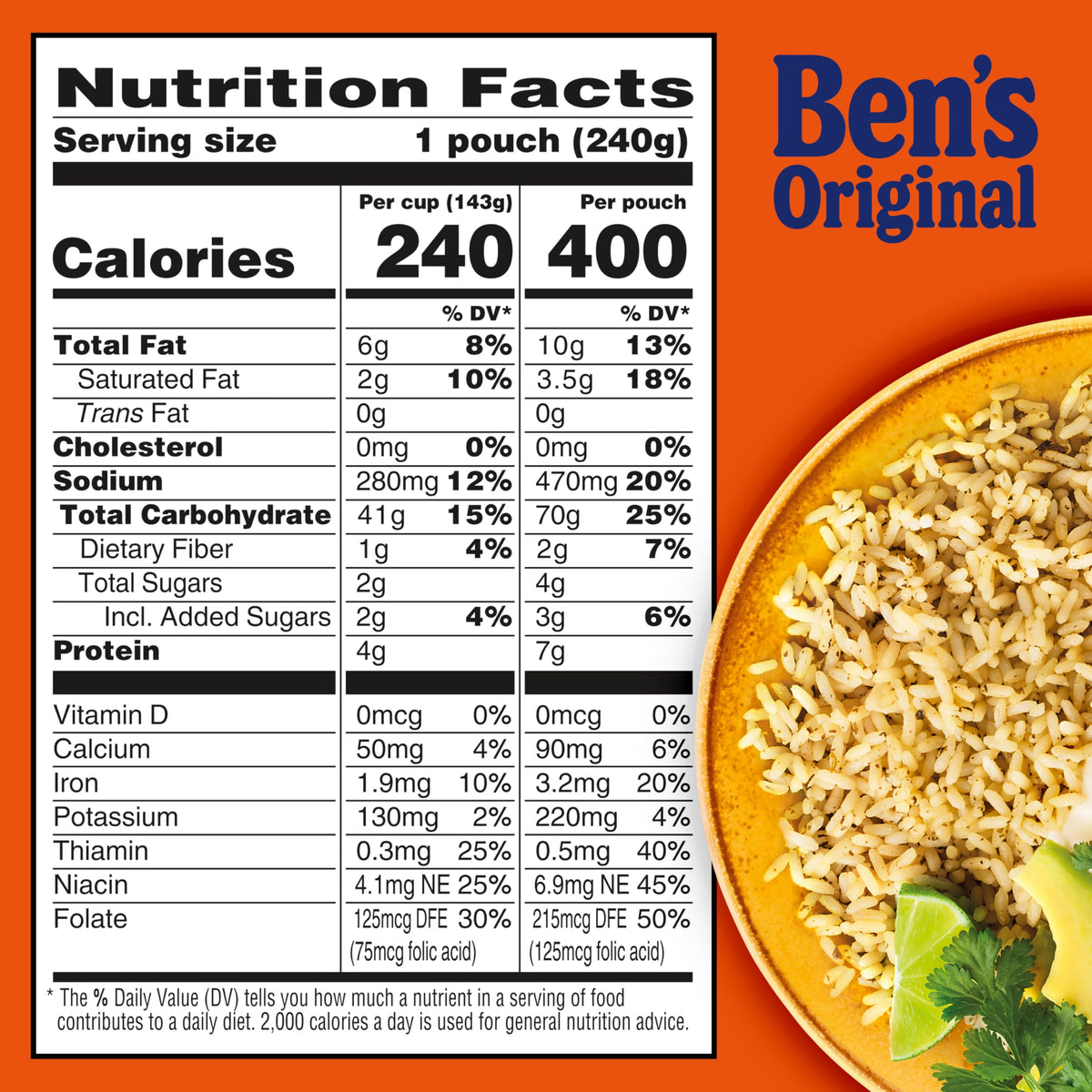 Vegetarian-friendly Ready Rice with no artificial flavors
