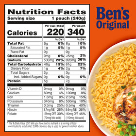 Vegetarian-friendly BEN'S ORIGINAL Ready Rice Creamy Four Cheese label visible.
