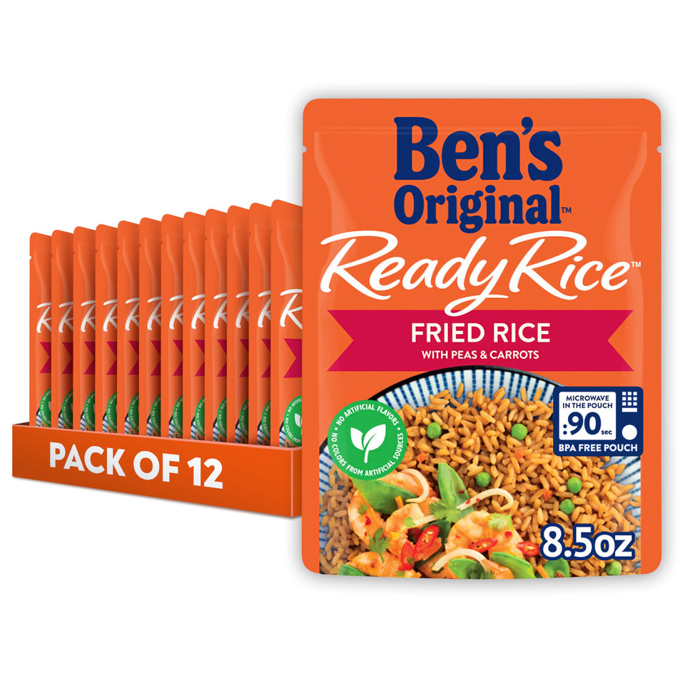 Ben's Original Ready Rice fried rice with peas and carrots, quick dinner side