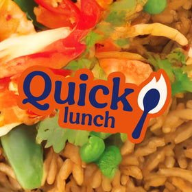 Ben's Original fried rice with peas and carrots for quick lunch