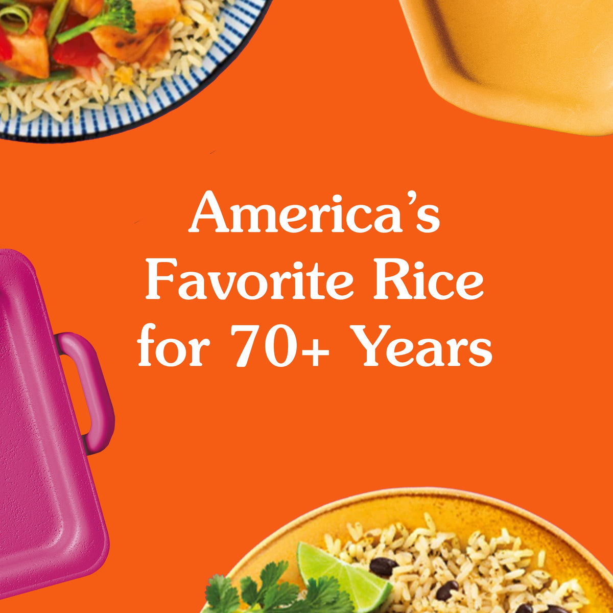 BEN'S ORIGINAL Ready Rice Rice Pilaf family dinner scene
