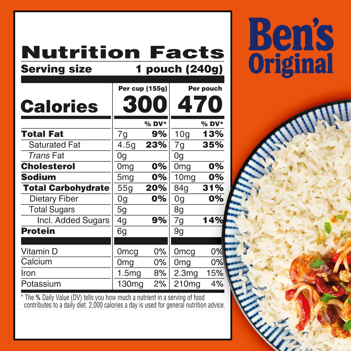 BEN'S ORIGINAL Ready Rice Coconut Jasmine pairs with entrees for balanced meals.
