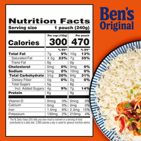 BEN'S ORIGINAL Ready Rice Coconut Jasmine pairs with entrees for balanced meals.