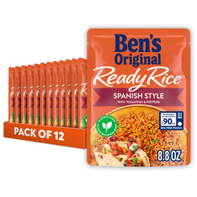 BEN'S ORIGINAL Ready Rice Spanish Style pouch delivers flavorful long-grain rice in seconds, great for quick weeknights.