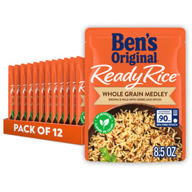 BEN'S ORIGINAL Ready Rice Whole Grain Medley packaging front for quick weeknight meals