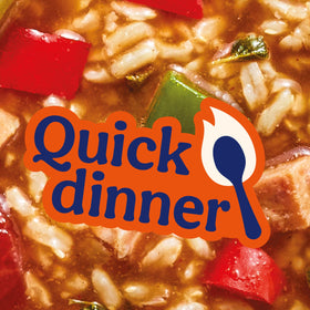 Colorful peppers and okra shine in BEN'S ORIGINAL Gumbo