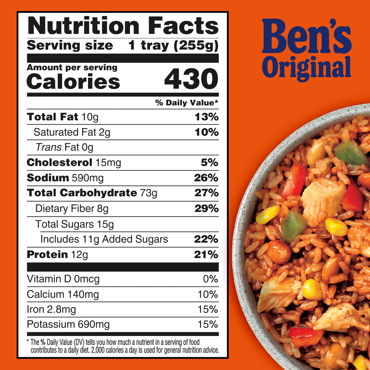 Serve-ready BEN'S ORIGINAL Street Food bowl ready to eat