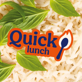Eight 8.5 oz BEN'S ORIGINAL Ready Rice pouches lined up in a pantry for fast weeknight meals.
