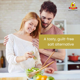 Benson's Table Tasty herb blend close-up communicates natural ingredients for flavorful meals.