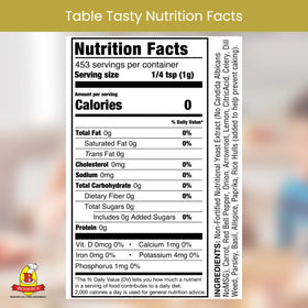 Benson's Table Tasty shaker-top sealed bottle ensures freshness and easy dosing.