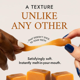 Bequet Classic Caramels close-up texture shows creamy, soft caramel ideal for indulgent bites