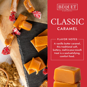 Bequet Classic Caramels individually wrapped, perfect for gifting or on the go snacking