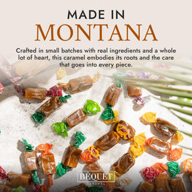 Bequet Individually Wrapped caramels stay fresh and convenient for sharing.