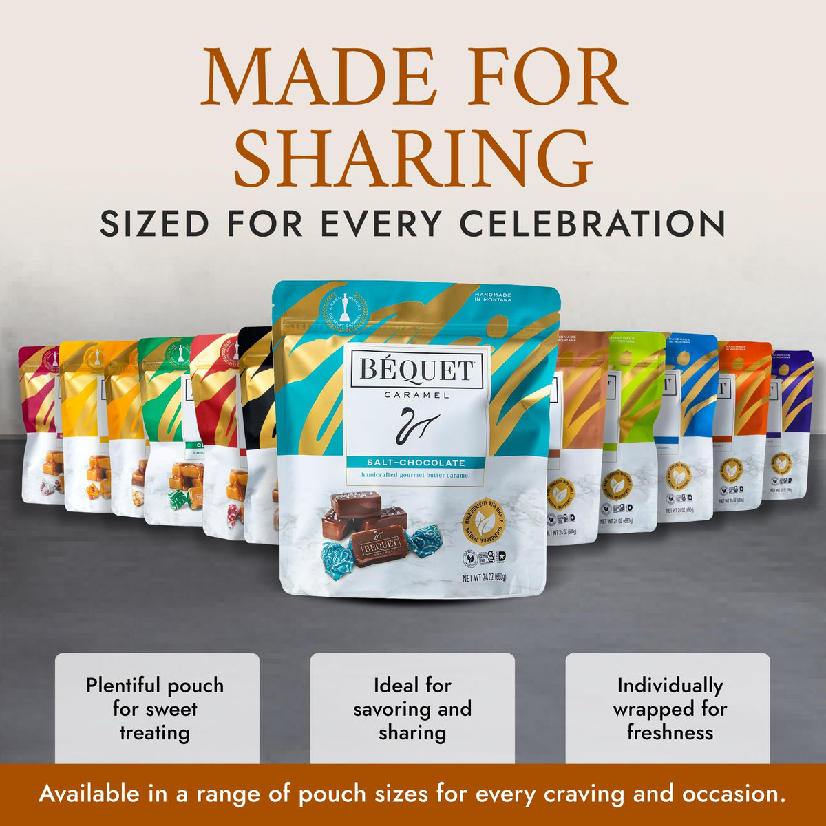 Bequet ingredient label features non-GMO sugar and antibiotic-free milk.