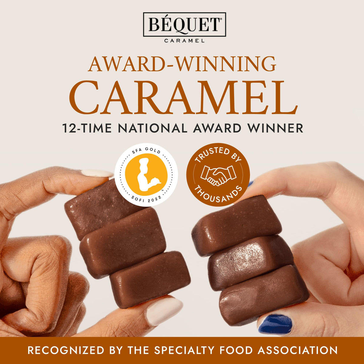 Bequet kosher Star-D and gluten-free seal signals trusted dietary options.