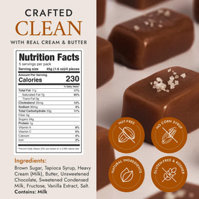 Bequet resealable pouch shot highlights easy storage and shareable indulgence.