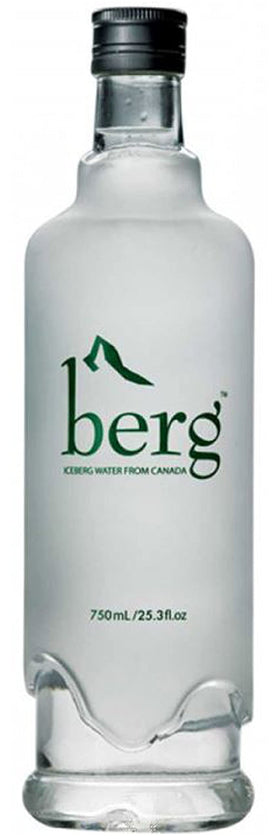 Berg Water iceberg bottle view highlights pure hydration from ancient ice.