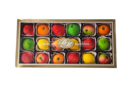 Bergen Marzipan orange fruit shape, vibrant and realistic, ideal for gifting and dessert tables.