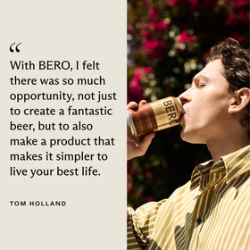 BERO Edge Hill Hazy IPA frothy-head shows creamy texture in a zero-proof beer