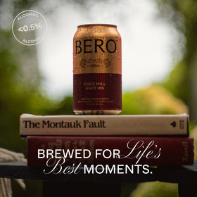 BERO Edge Hill Hazy IPA tropical-aroma emphasizes passion fruit and lime notes