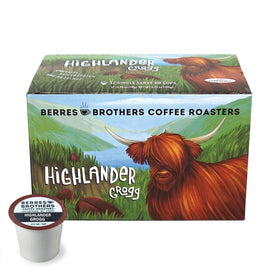 A hot Berres Brothers Highlander Grogg cup delivering caramel hazelnut aroma.