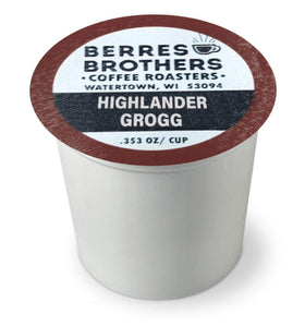 Berres Brothers Highlander Grogg packaging box highlighting flavor notes for home brewing.