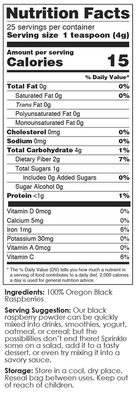 BerriHealth freeze-dried whole black raspberries image highlighting whole-berry nutrition for you.