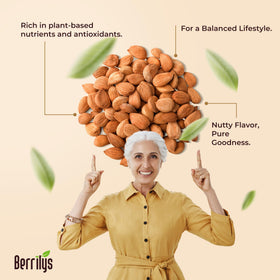 Berrilys apricot kernel powder measuring scoop ready for recipes
