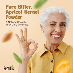 Berrilys apricot kernel powder in smoothie can boost everyday energy