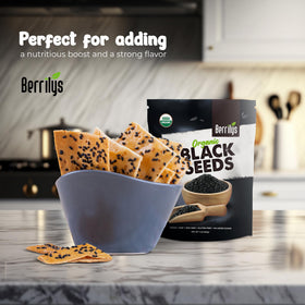 Berrilys black cumin seeds ground, ideal for spice blends and seasoning.