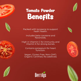 Berrilys tomato powder for kitchen spice blends and cooking.