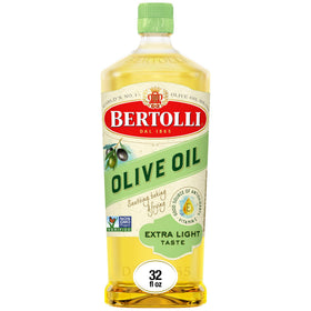 Bertolli Extra Light Taste bottle with mild flavor for dressings and gentle sautés