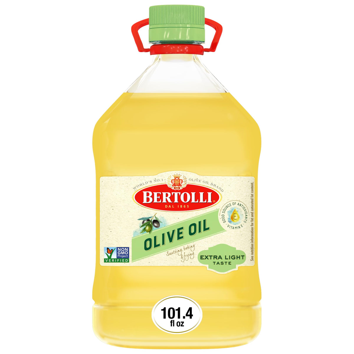 Bertolli Extra Light Taste bulk bottle for neutral flavor in high-heat cooking