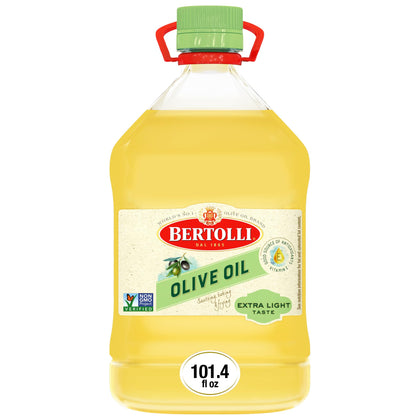 Bertolli Extra Light Taste bulk bottle for neutral flavor in high-heat cooking