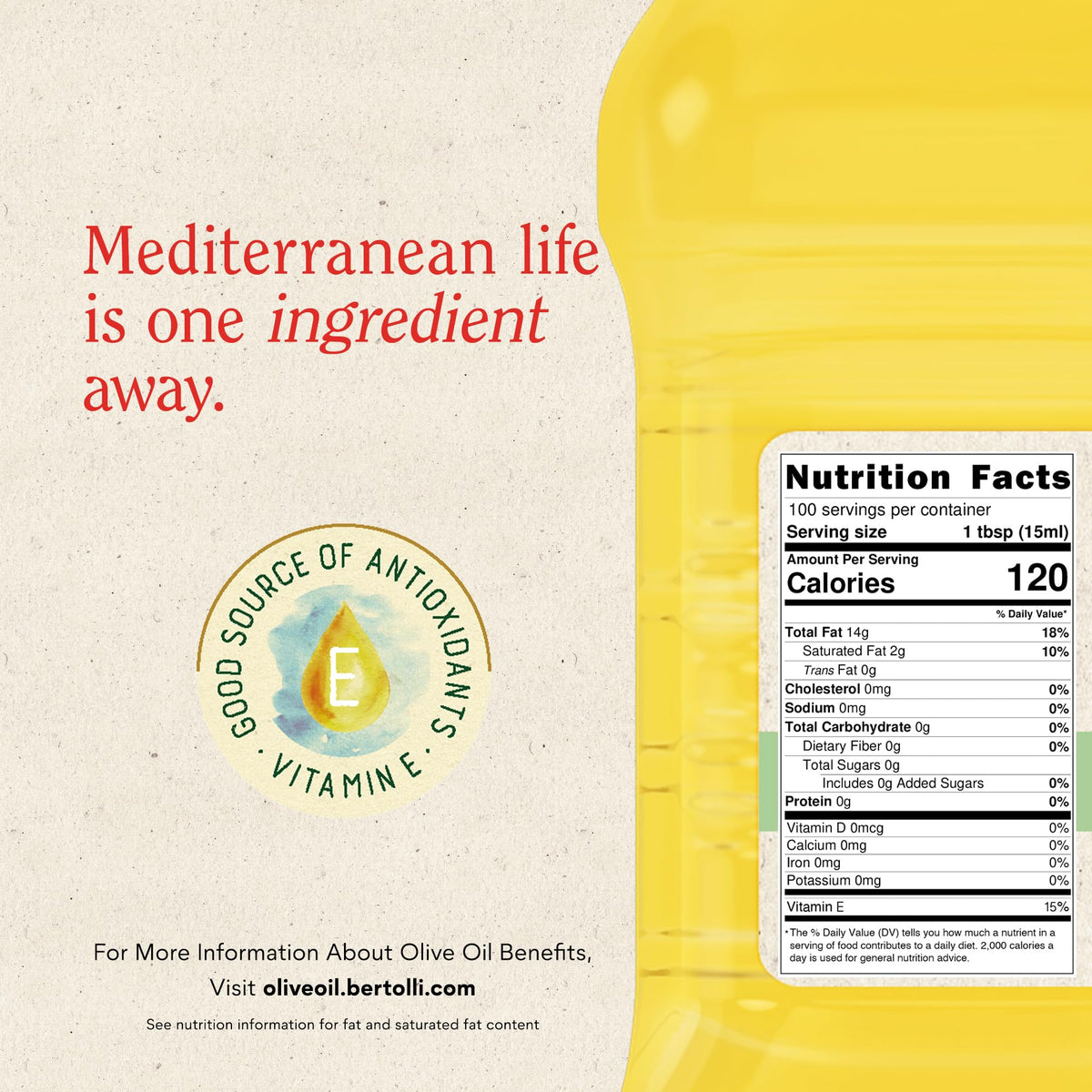Bertolli Extra Light Olive Oil in a bright kitchen setup ready to cook.