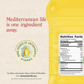 Bertolli Extra Light Olive Oil in a bright kitchen setup ready to cook.