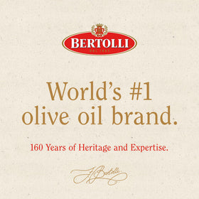 Bertolli Olive Oil Mediterranean heritage bottle showcasing timeless quality.
