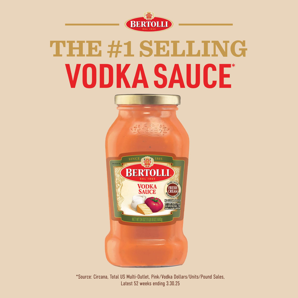 Bertolli Pasta Vodka Sauce Rose served with penne highlights comforting, restaurant-style flavor at home.
