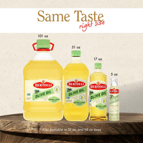 Bertolli olive oil bottle ideal for light salad dressings