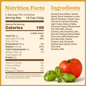 Bertolli Vodka Sauce with cream simmering in a pan hints at versatile sauce for recipes.
