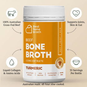 Best Bone Broth turmeric concentrate with veggies shows stir-fry friendly boost.