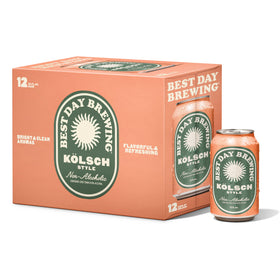 Best Day Brewing Kolsch-style ale can front view for a refreshing moment