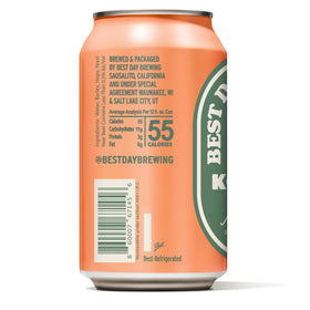 Label close-up showing craft quality in Best Day Kolsch non alcoholic beer