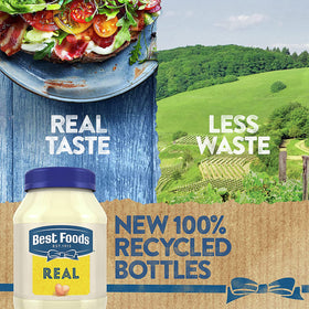 Best Foods Real Mayonnaise on a grilled burger for juicy flavor
