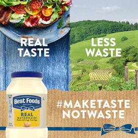 Best Foods Real Mayonnaise gluten-free ingredients shot highlighting cage-free eggs