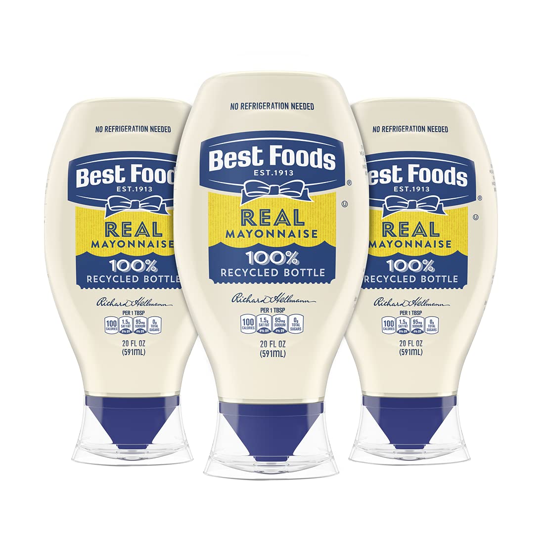 Best Foods Real Mayonnaise squeeze bottle for precise sandwich spreading.