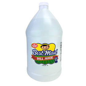 Best Maid Dill Juice pickle-brine scene with traditional cucumber spears.