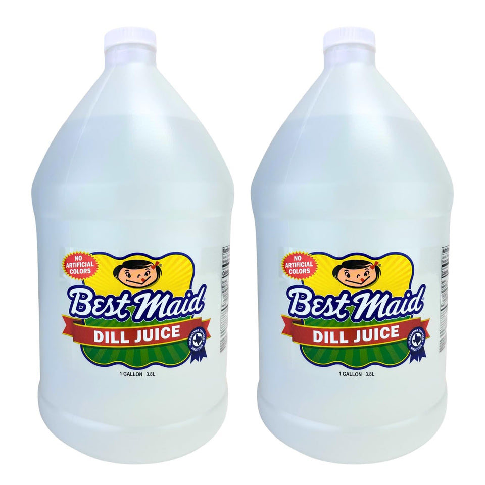 Best Maid Dill Juice bottle-pack on shelf for bold, zesty flavor in meals.