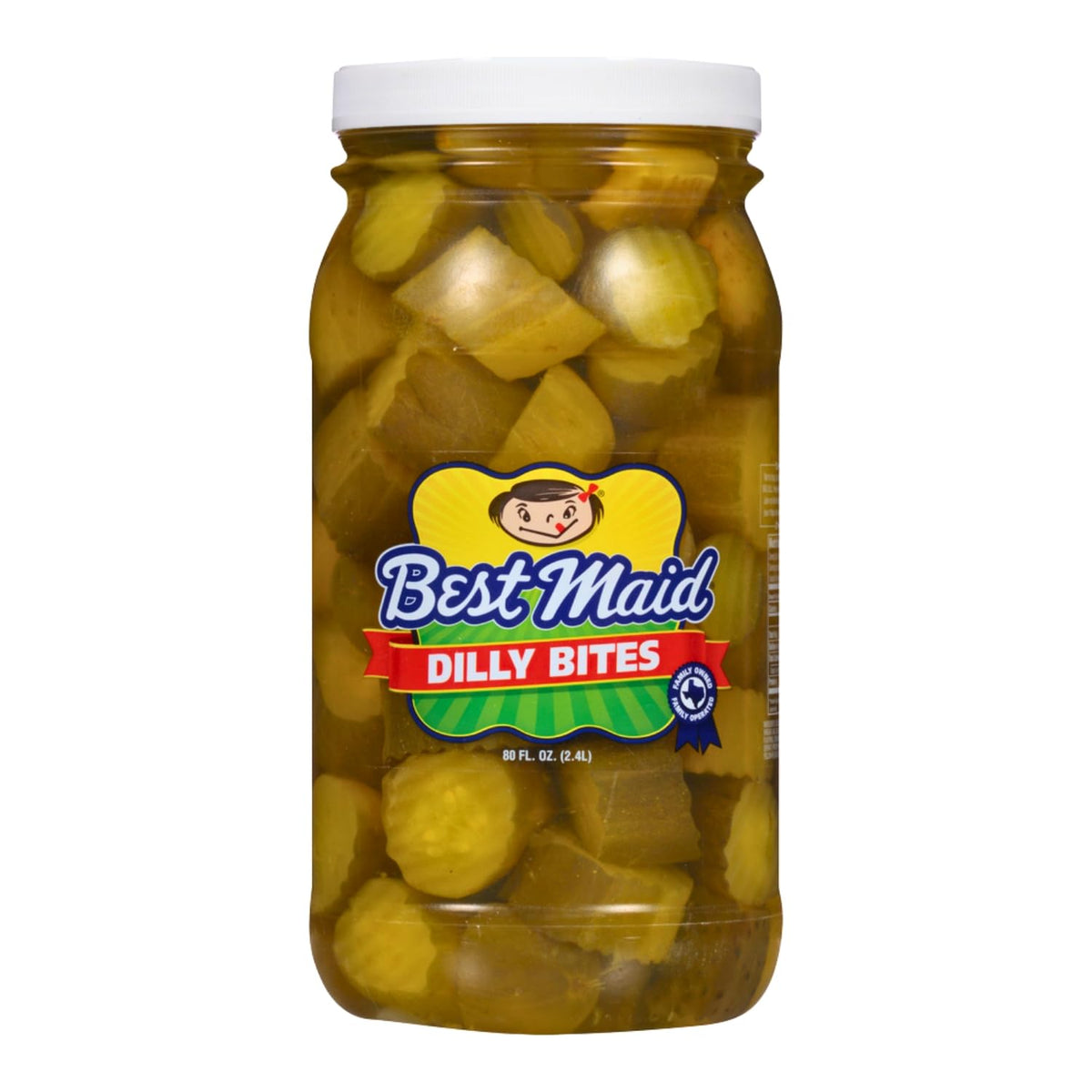 Best Maid Dilly Bites jar open for easy snacking